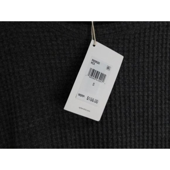 NEW Splendid Collection Grey Waffle knit Crop Sweater size SMALL - Picture 3 of 6